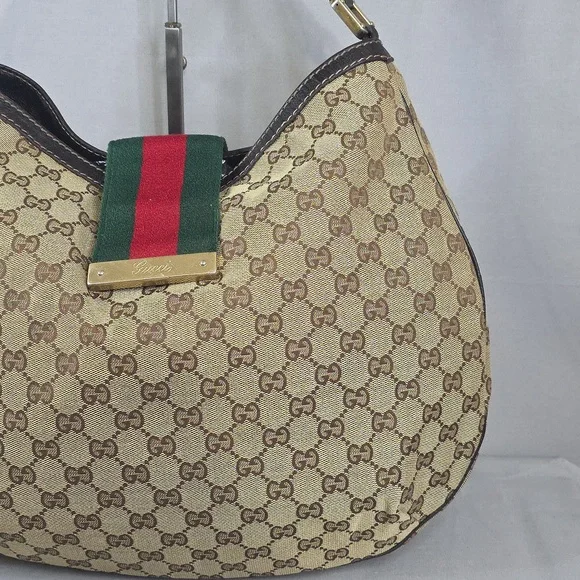 ✨️GUCCI GG Canvas Web New Ladies Hobo Bag - Picture 4 of 16